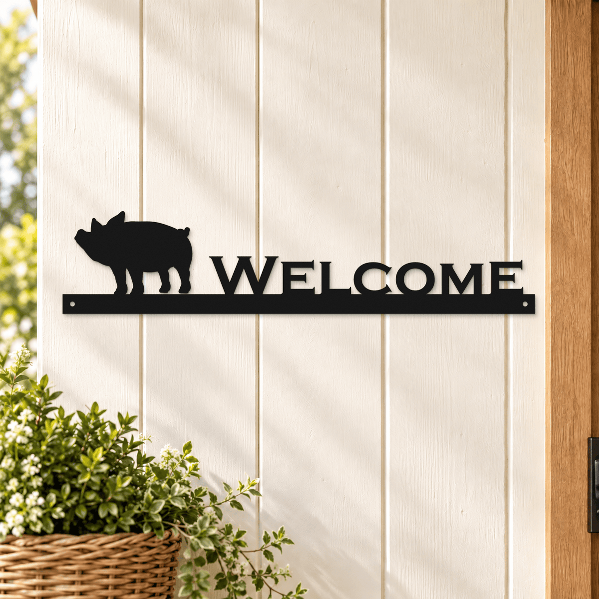 Rusty Rooster Fabrication & Design Metal Sign Personalized Animal Metal Name Sign (D96)