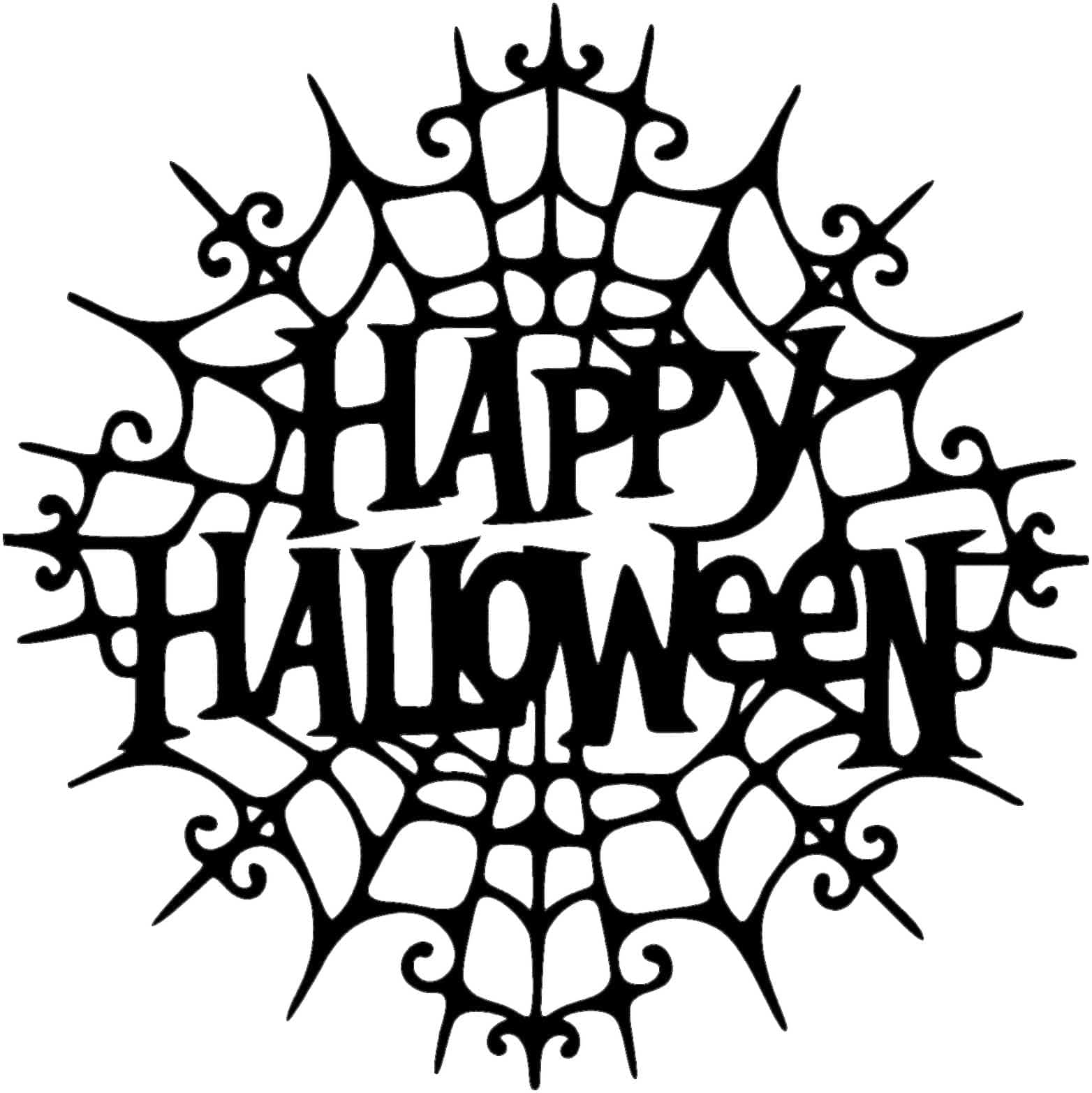 Rusty Rooster Fabrication & Design metal Sign spider web happy halloween (C73)