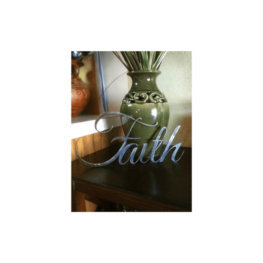 Rusty Rooster Fabrication & Design Metal Word Faith / Word of Inspiration