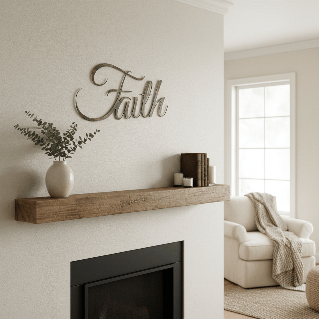 Rusty Rooster Fabrication & Design Metal Word Faith / Word of Inspiration