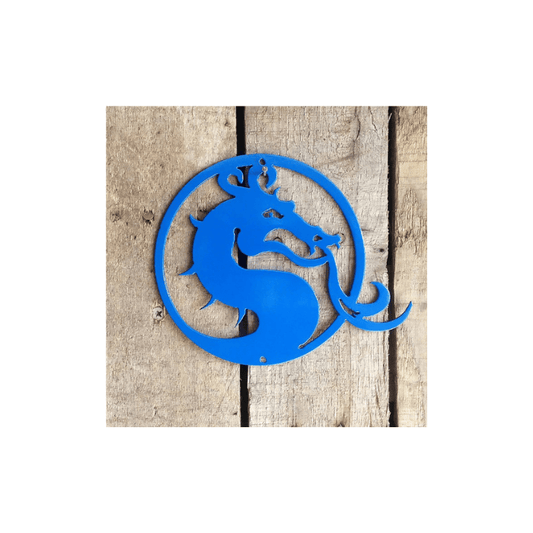 Rusty Rooster Fabrication & Design Mortal Combat Dragon Metal Wall Art (E5)