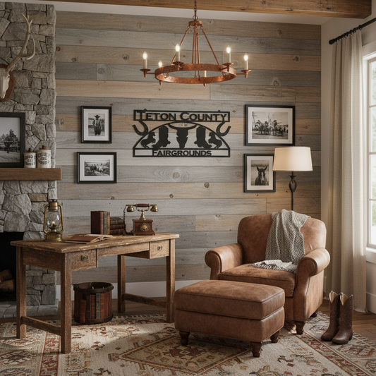 Rusty Rooster Fabrication & Design Mountain Majesty Personalized Sign (K1)