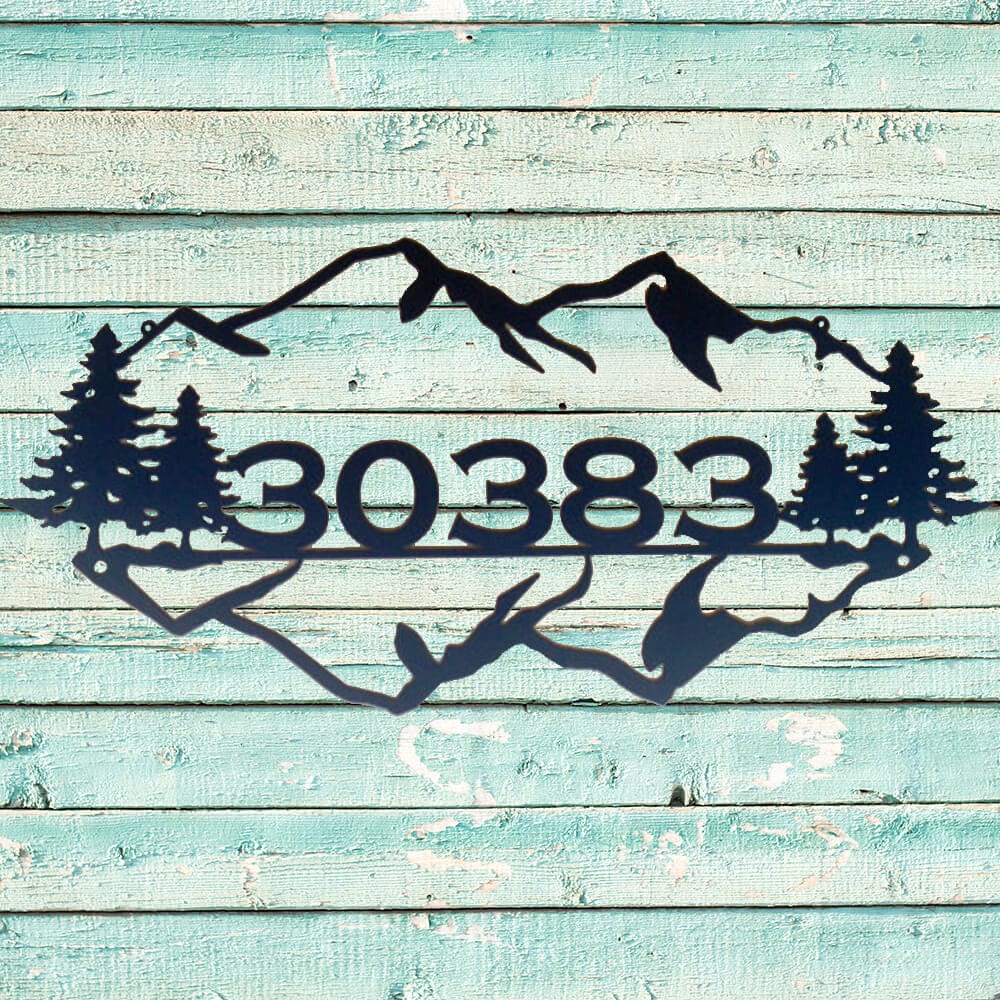 Rusty Rooster Fabrication & Design Mountain Majesty Personalized Sign (K1)