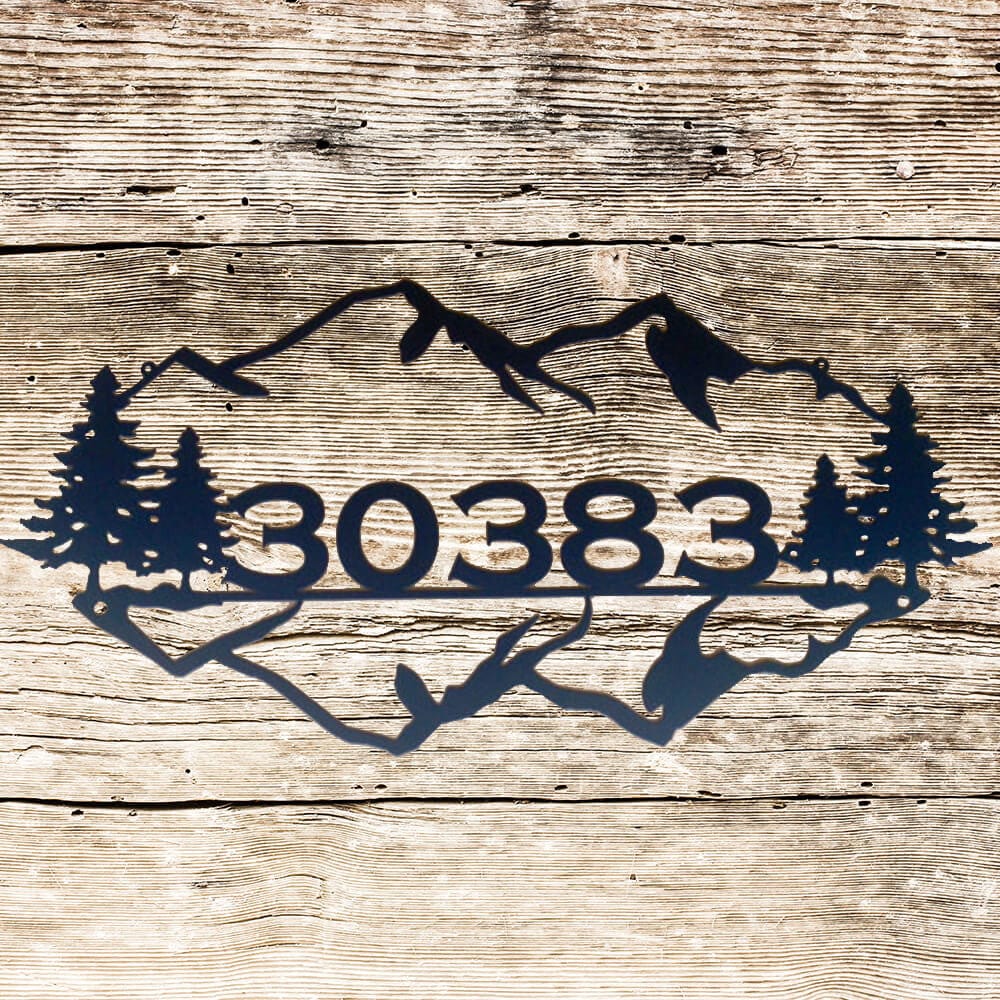 Rusty Rooster Fabrication & Design Mountain Majesty Personalized Sign (K1)