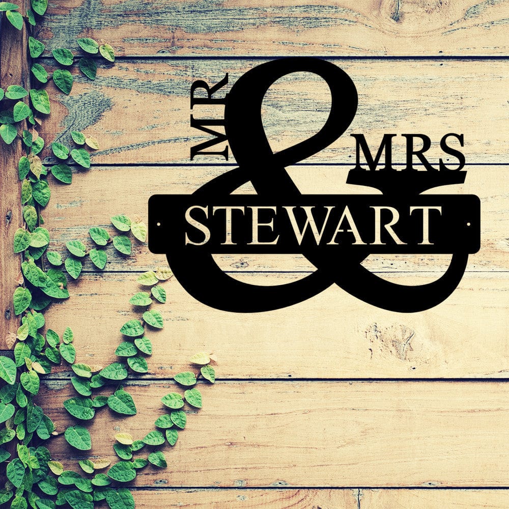 Rusty Rooster Fabrication & Design MR and MRS Monogram (D47)