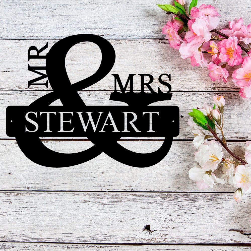 Rusty Rooster Fabrication & Design MR and MRS Monogram (D47)