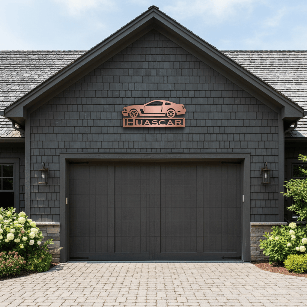 Rusty Rooster Fabrication & Design Mustang with Custom Text Box (W20)