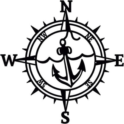 Rusty Rooster Fabrication & Design No Color Compass Anchor (O32)