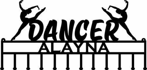 Rusty Rooster Fabrication & Design No Color Dance Medal Holder (Y44)