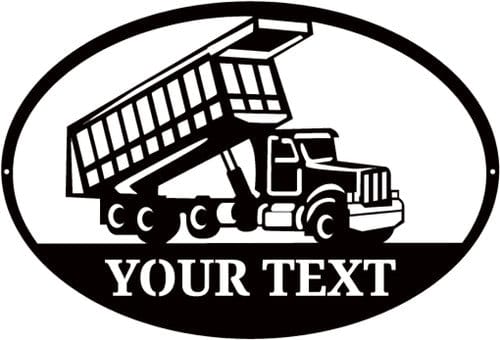Rusty Rooster Fabrication & Design No Color Dump Truck with Custom Text Field  (O41)