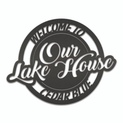 Rusty Rooster Fabrication & Design No Color Welcome to Our Lake House