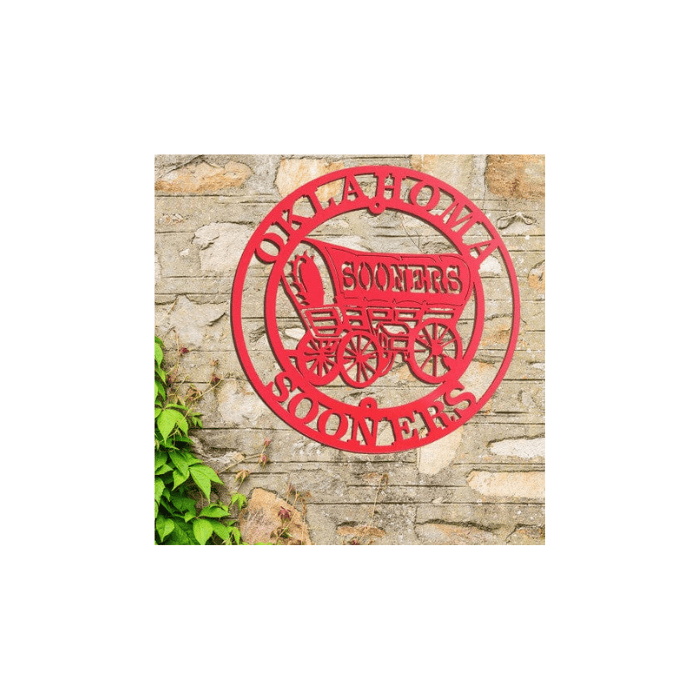 Rusty Rooster Fabrication & Design Official Sooner Schooner Wall Art (B43)