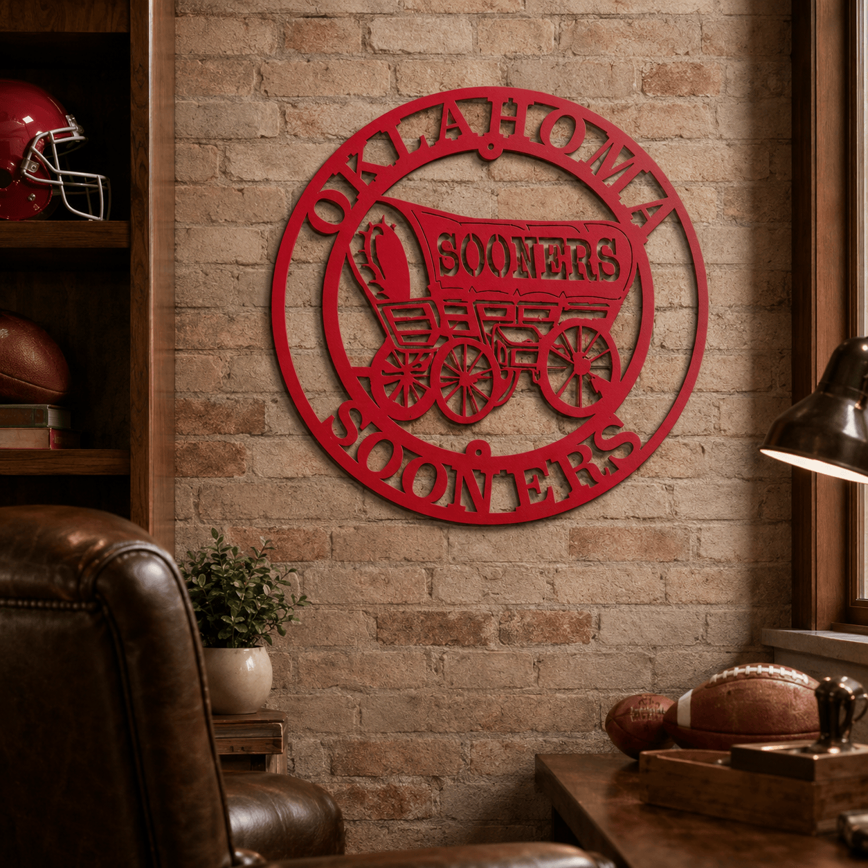 Officially Licensed Sooner Schooner Metal Wall Art – OU Decor