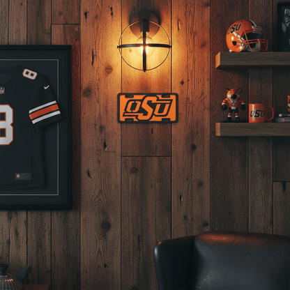 Rusty Rooster Fabrication & Design Oklahoma State License Plate (C49)