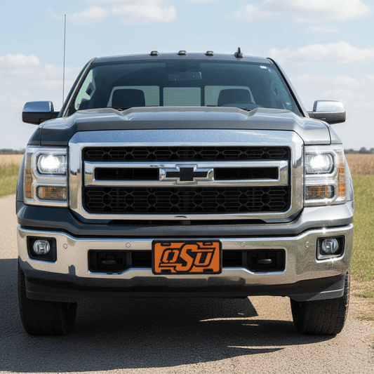 Rusty Rooster Fabrication & Design Oklahoma State License Plate (C49)