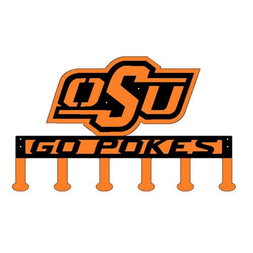 Rusty Rooster Fabrication & Design Orange & Black Go Pokes Hat/Coat Rack Oklahoma State (C44)