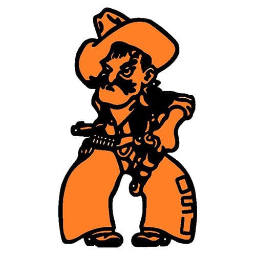 Rusty Rooster Fabrication & Design Orange & Black Oklahoma State Cowboys Pistol Pete (C48)