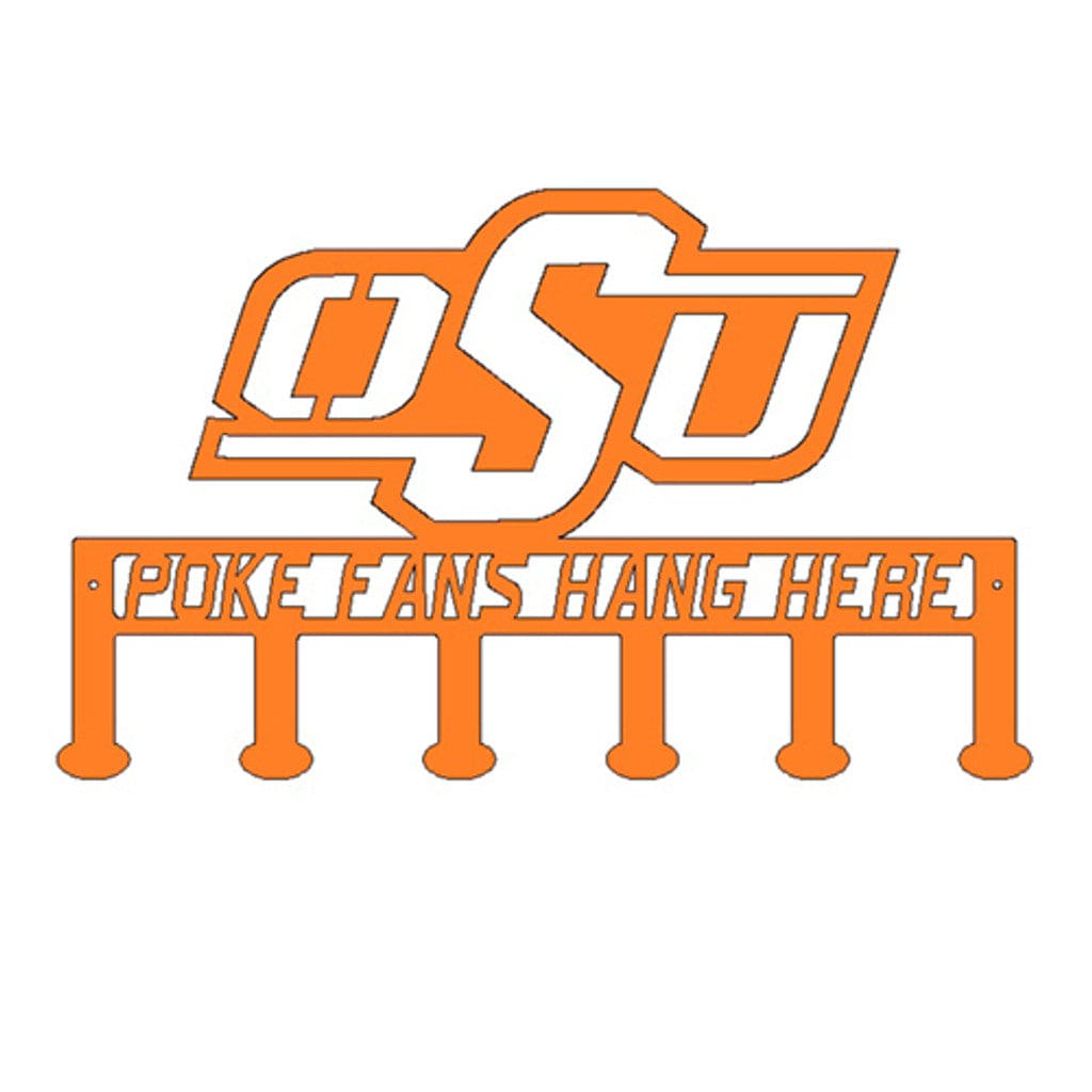 Rusty Rooster Fabrication & Design Orange Only Poke Fans hang Here Oklahoma State (C42)