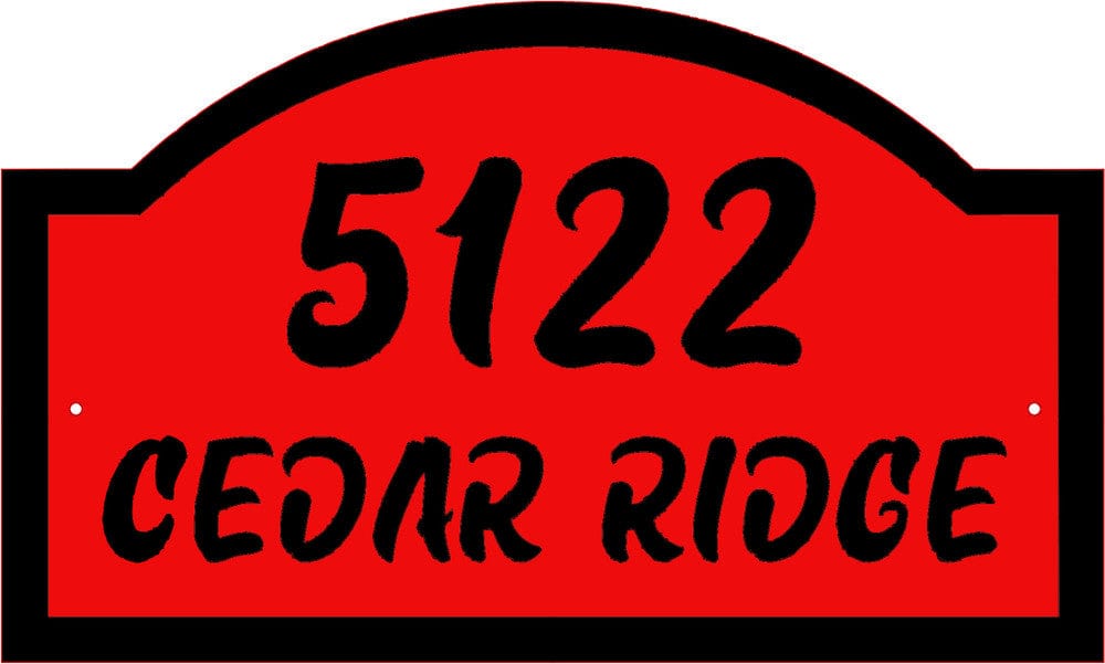 Personalized Address Sign, Metal Address Sign for House Number - Rusty ...