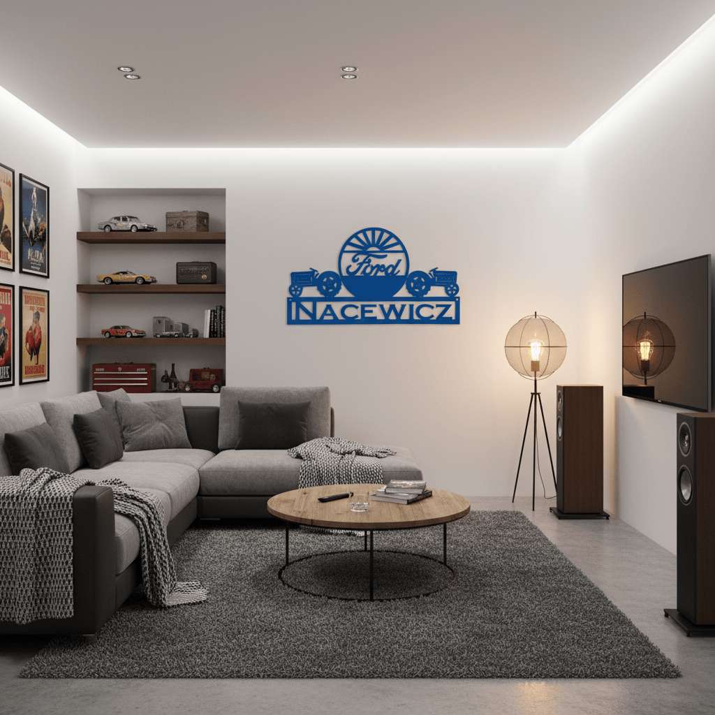 Rusty Rooster Fabrication & Design Personalized Dual Tractor – Ford Sign (U12)