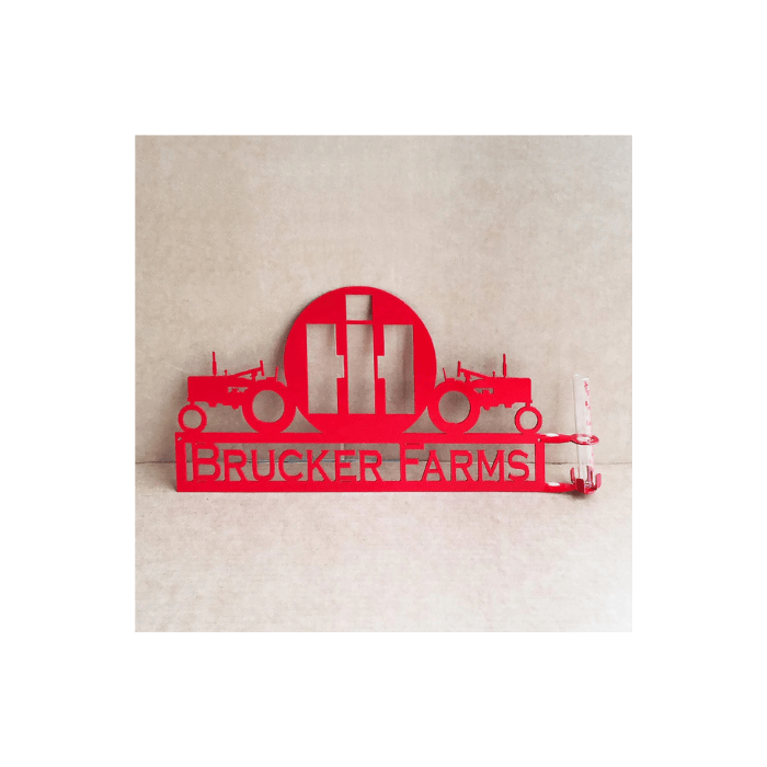 Rusty Rooster Fabrication & Design Personalized Dual Tractor – International Harvester Rain Gauge (A31)