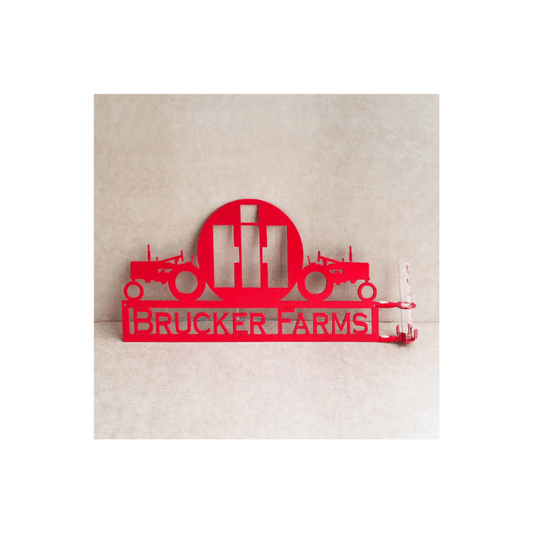 Rusty Rooster Fabrication & Design Personalized Dual Tractor – International Harvester Rain Gauge (A31)