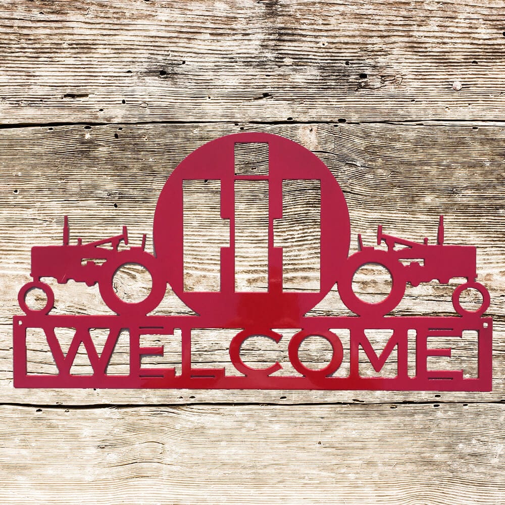 Multilayer Sign Tractor Personalized Metal Tractor Sign - Rusty Rooster Metal