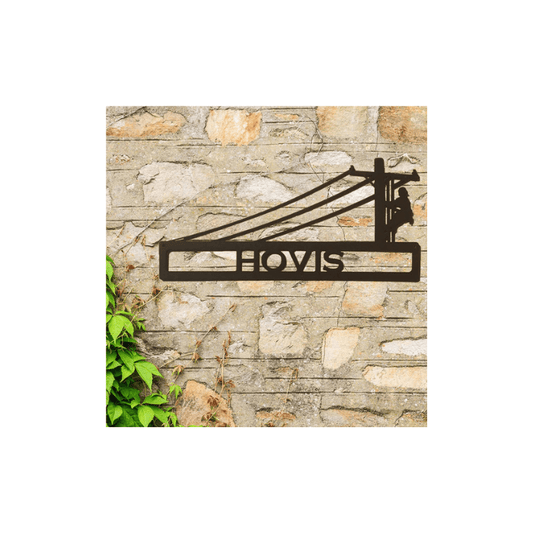 Rusty Rooster Fabrication & Design Personalized Power Lineman Sign (R24)