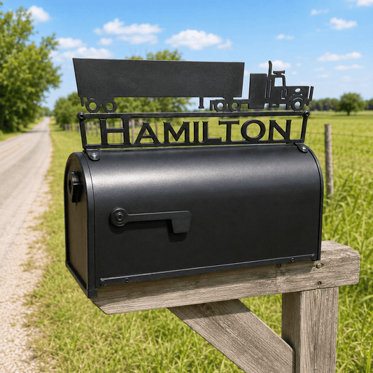 Rusty Rooster Fabrication & Design Personalized Semi Truck Mailbox Topper (Y24)