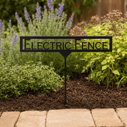 Rusty Rooster Fabrication & Design Personalized Simple Metal Garden Stake (X6)