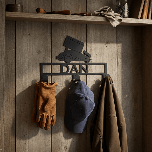 Rusty Rooster Fabrication & Design Personalized Sprint Car Metal Hat & Coat Rack (X14)