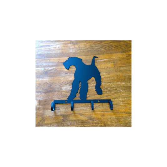 Rusty Rooster Fabrication & Design Physical product Airedale Dog Key Holder Metal (Y8)