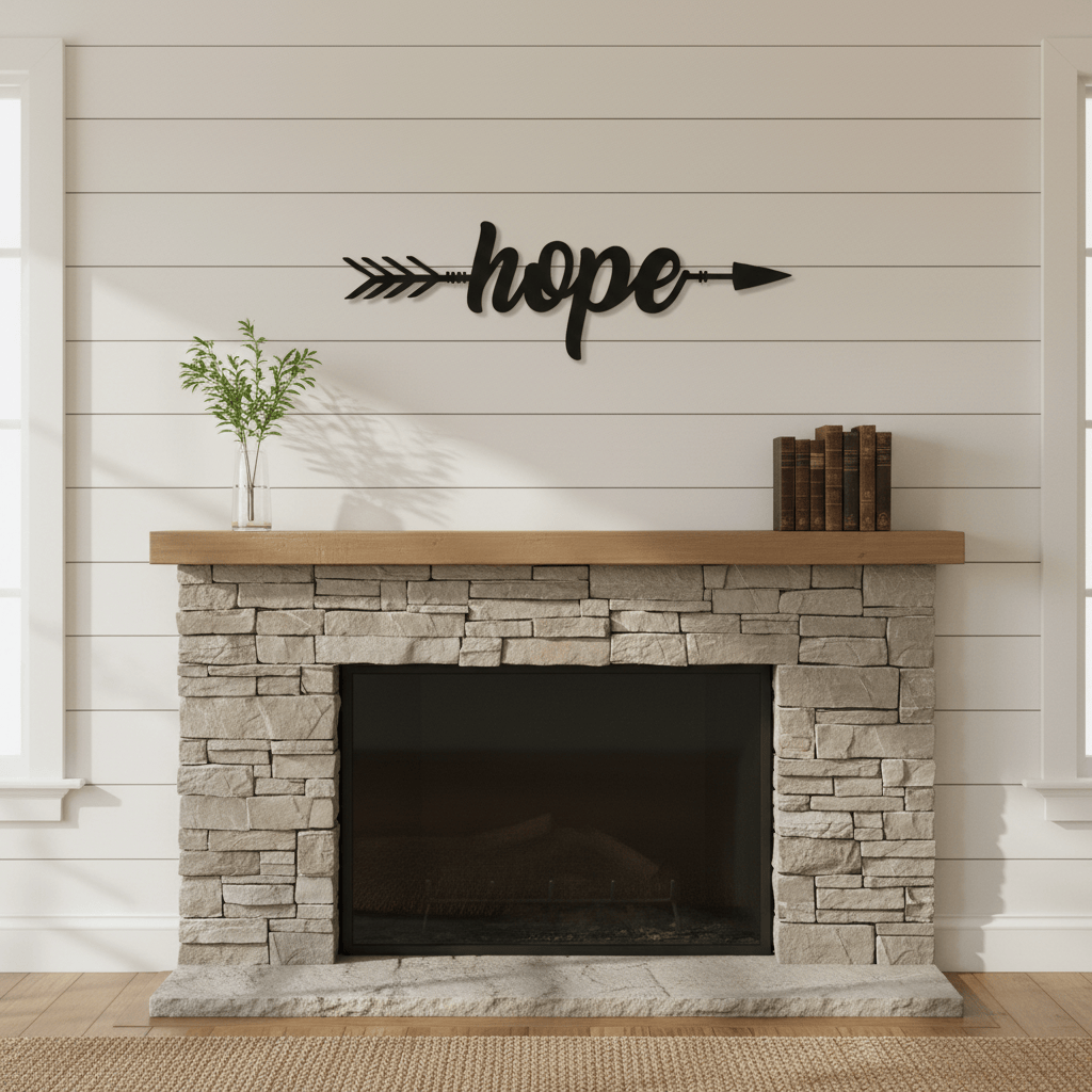 Rusty Rooster Fabrication & Design Physical product An Arrow of Hope Metal Wall Art (B50)