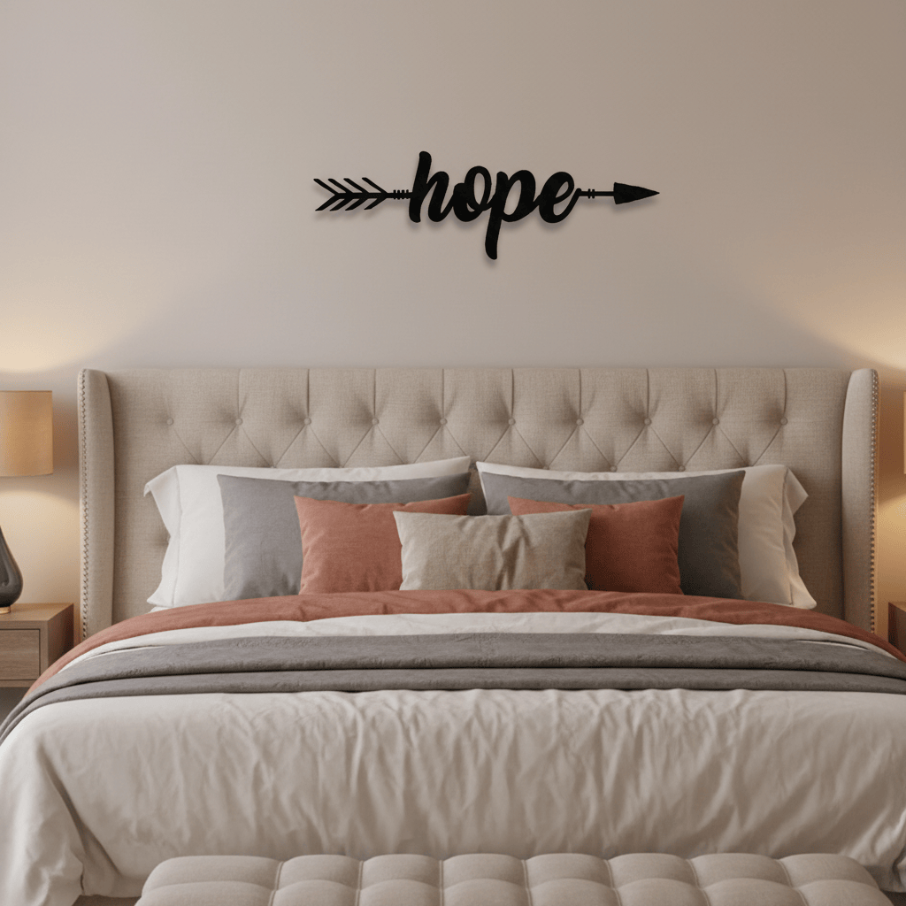 Rusty Rooster Fabrication & Design Physical product An Arrow of Hope Metal Wall Art (B50)