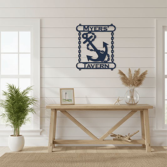 Rusty Rooster Fabrication & Design Physical product Anchor and Chain with custom text (Y20)