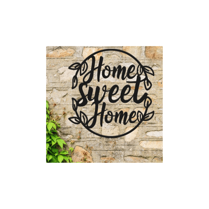 Rusty Rooster Fabrication & Design Physical product Beautiful Oval Home Sweet Home Sign (F36)