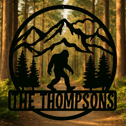 Rusty Rooster Fabrication & Design Physical product Bigfoot Wall Art - Embrace the Legend with Unique Decor (C69)