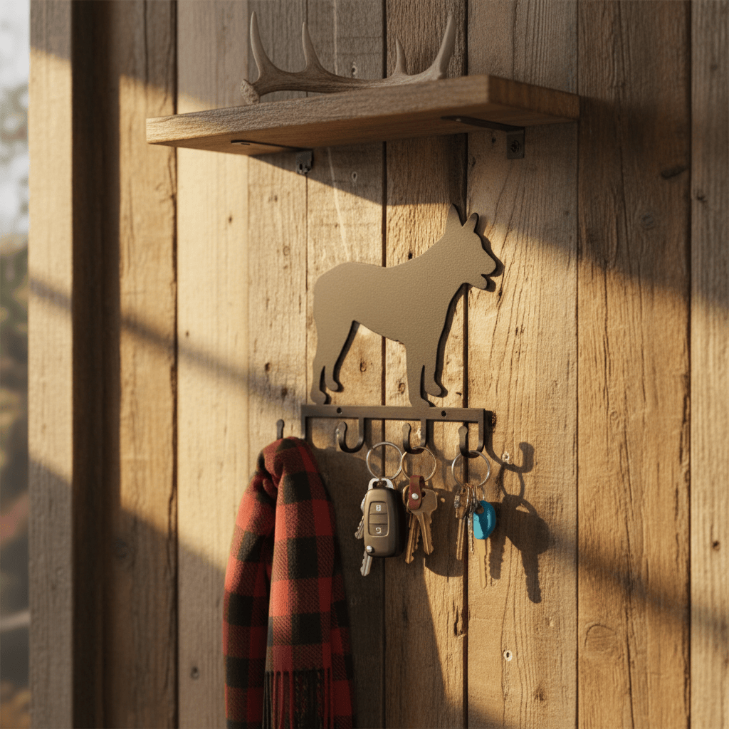 Rusty Rooster Fabrication & Design Physical product Blue Heeler Key Holder Metal (Y7)