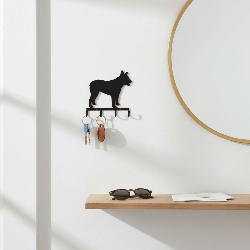 Rusty Rooster Fabrication & Design Physical product Blue Heeler Key Holder Metal (Y7)