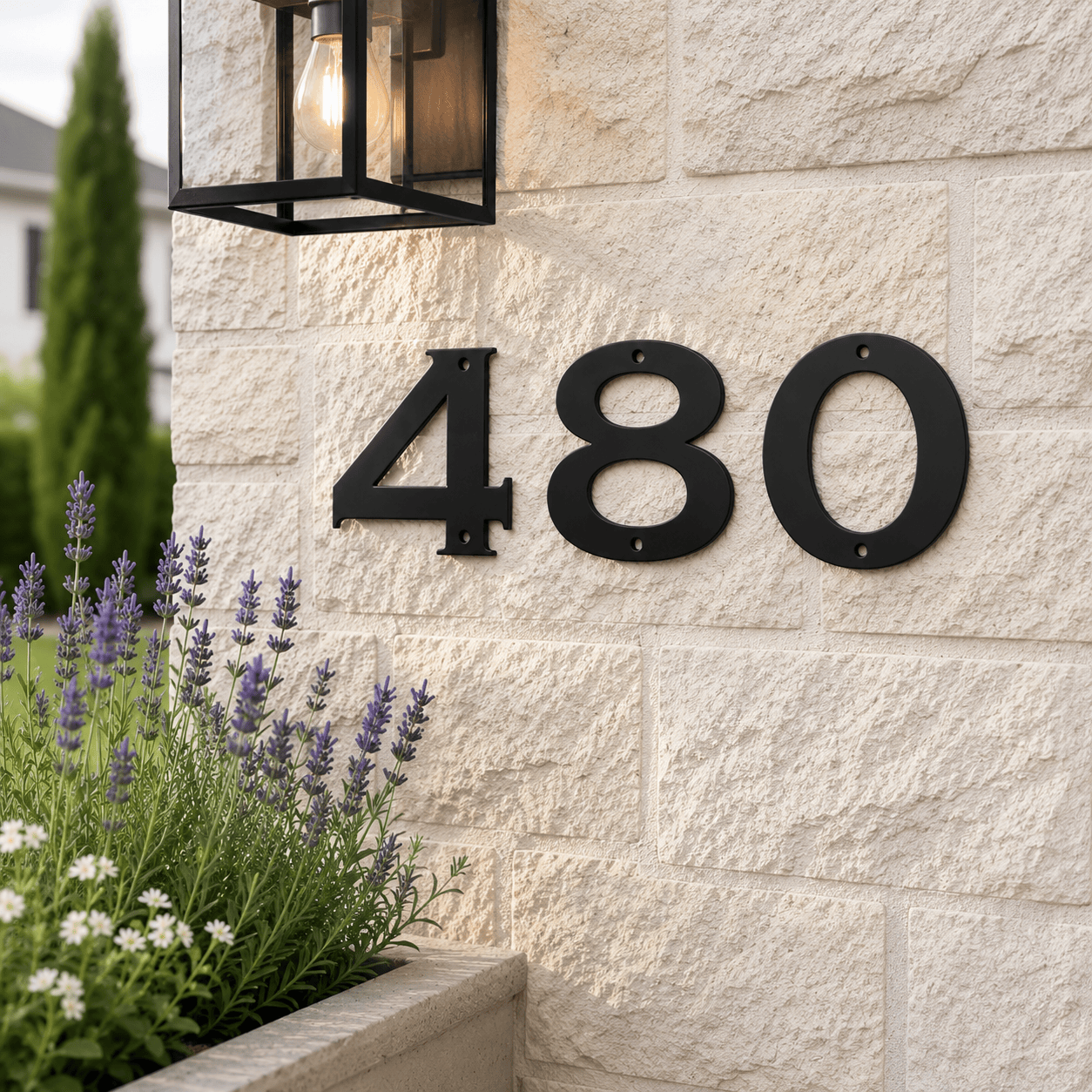 Bold Metal House Numbers