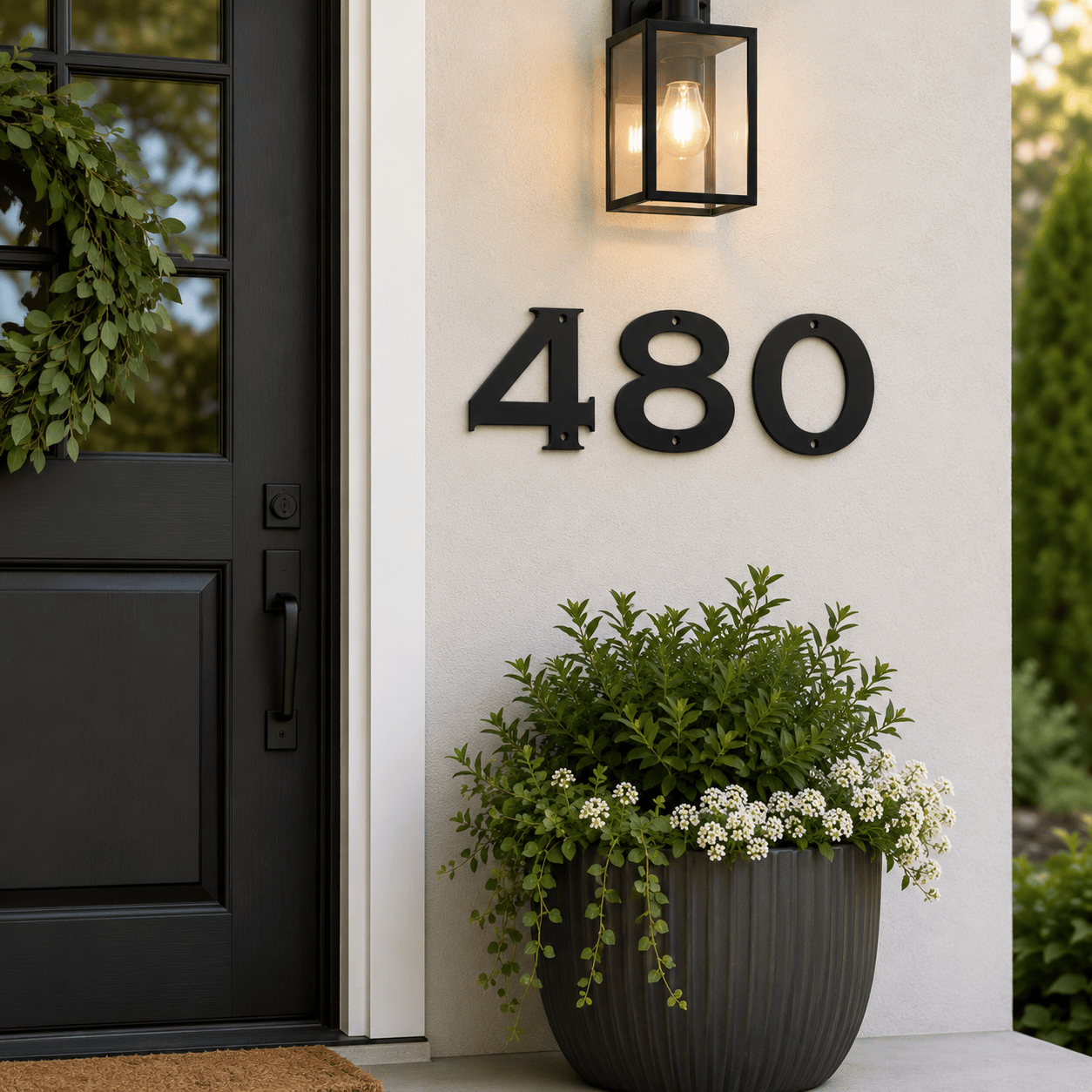 Bold Metal House Numbers
