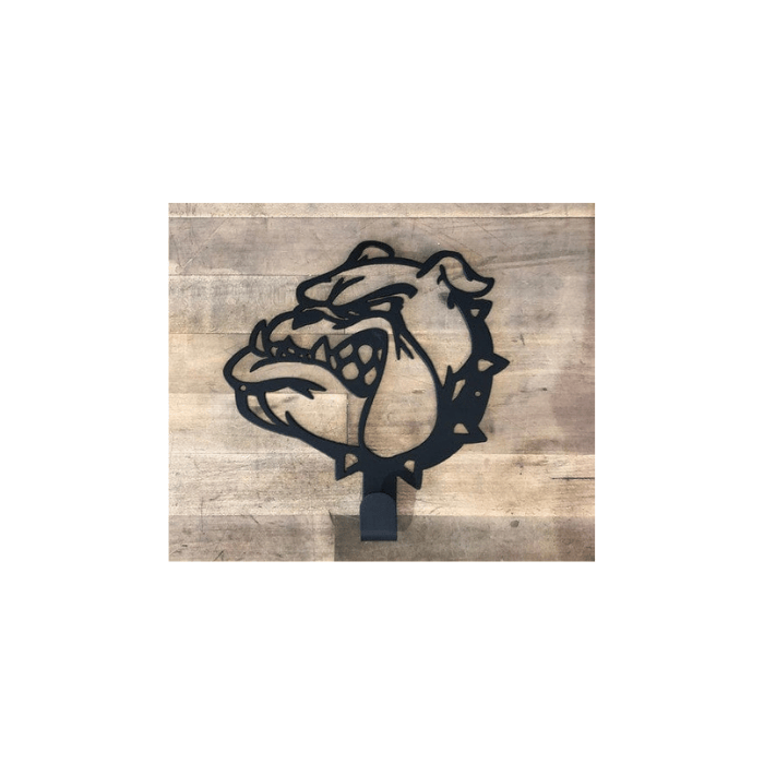 Rusty Rooster Fabrication & Design Physical product Bulldog Mascot Wall Rack – Powder-Coated Metal Hook (C54)