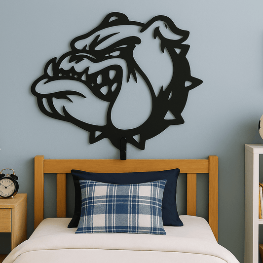 Rusty Rooster Fabrication & Design Physical product Bulldog Mascot Wall Rack – Powder-Coated Metal Hook (C54)