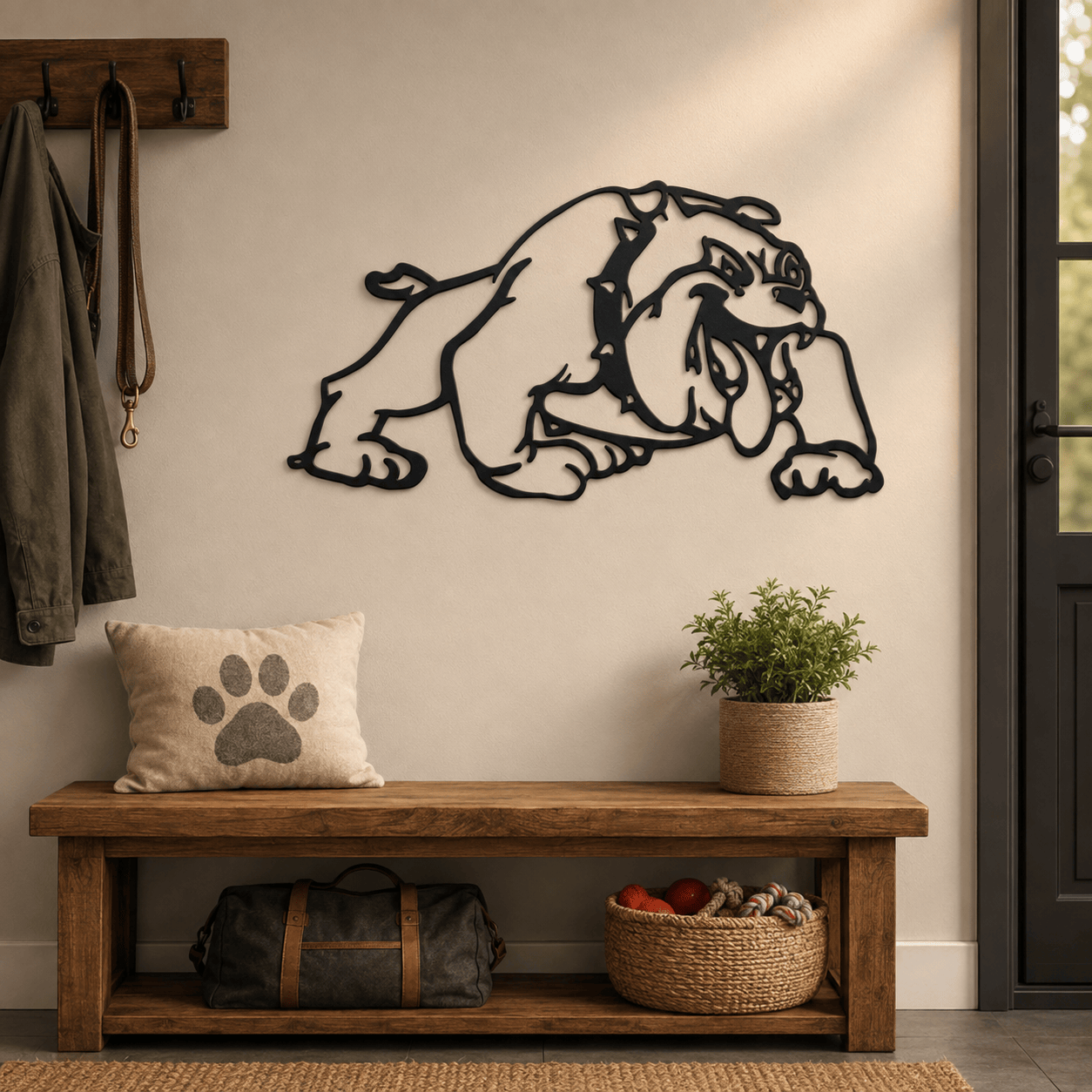 Rusty Rooster Fabrication & Design Physical product Bulldog Metal Wall Art (F1)
