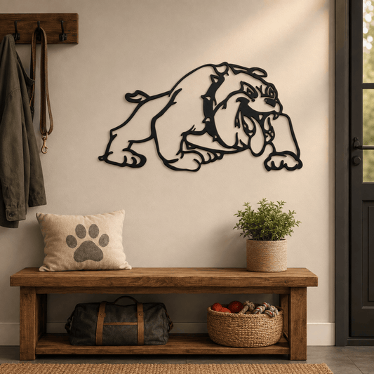 Rusty Rooster Fabrication & Design Physical product Bulldog Metal Wall Art (F1)
