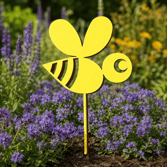 Rusty Rooster Fabrication & Design Physical product Bumble Bee Metal Garden Stake (A1)