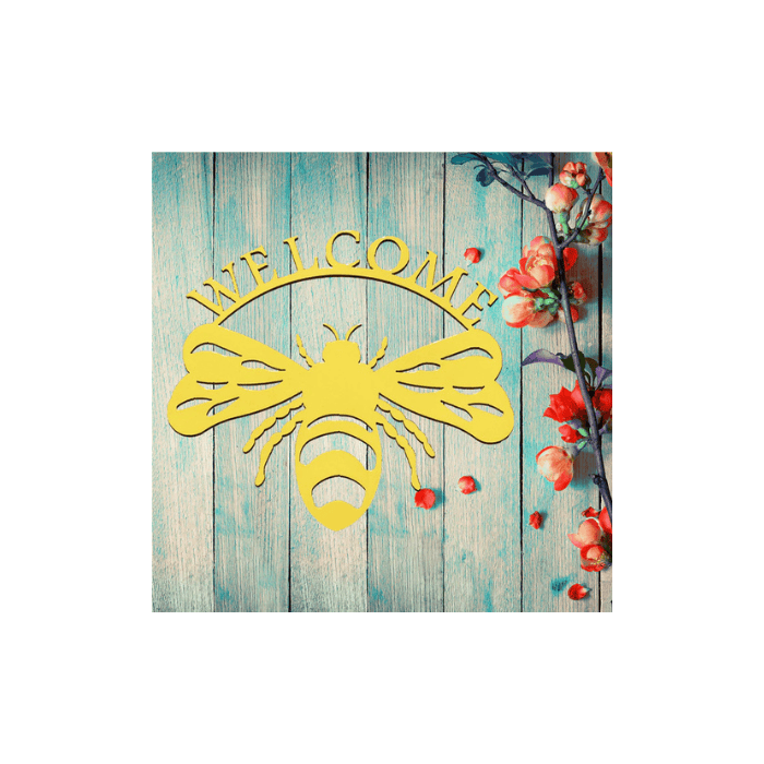 Rusty Rooster Fabrication & Design Physical product Bumble Bee Welcome Sign & Wall Art (N)