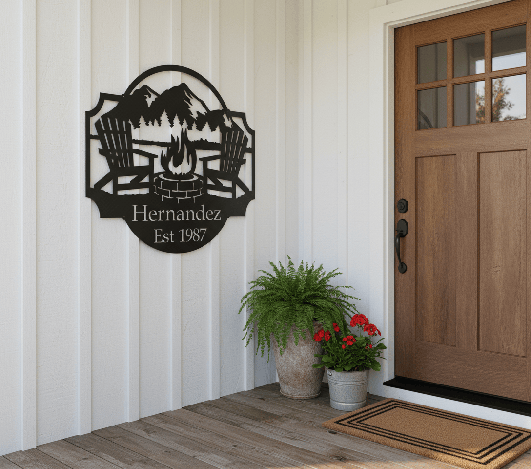 Rusty Rooster Fabrication & Design Physical product Campfire Monogram (A65)