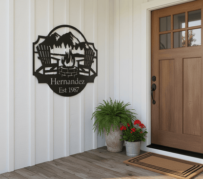 Rusty Rooster Fabrication & Design Physical product Campfire Monogram (A65)