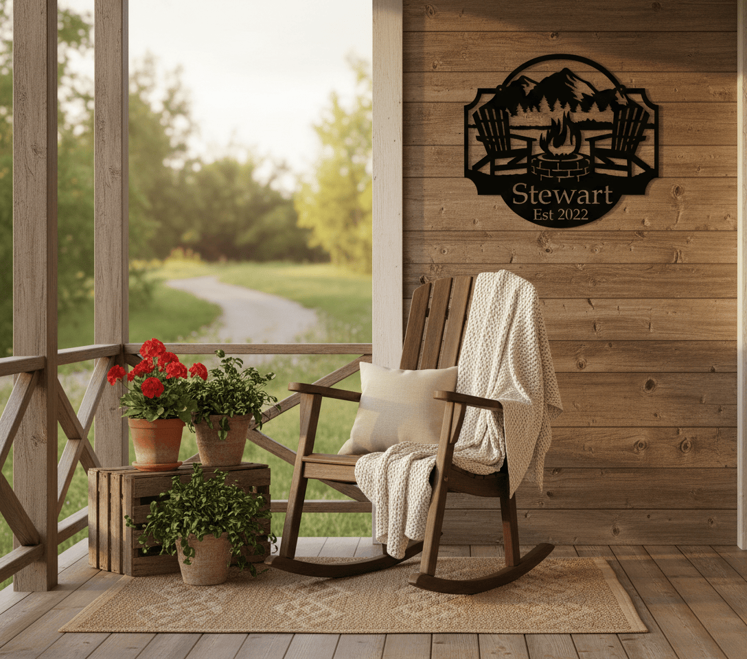 Rusty Rooster Fabrication & Design Physical product Campfire Monogram (A65)